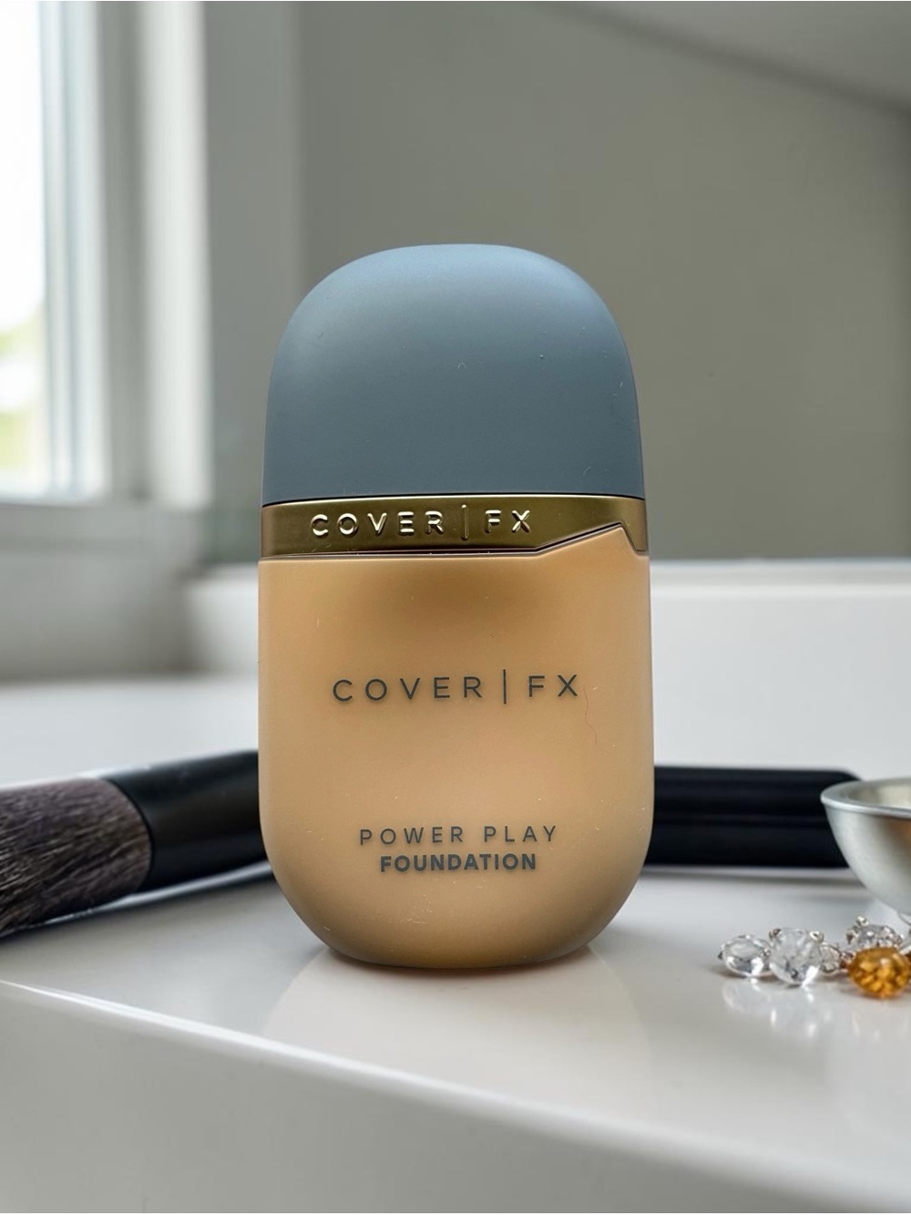 Cover FX Power Play Foundation | M4 Medium-Tan Full Coverage Matte 1.18 oz - Picture 4 of 11